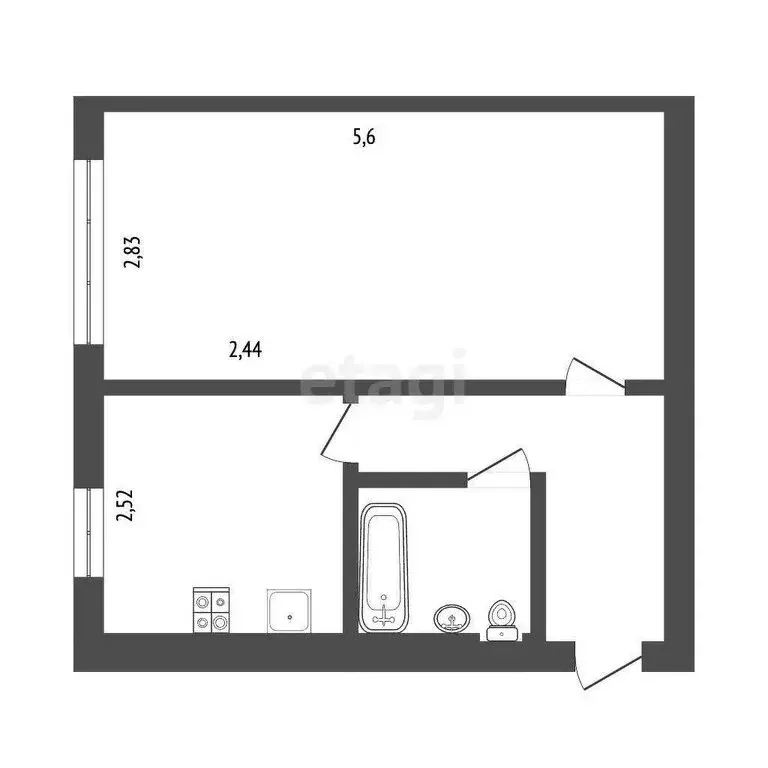 1-комнатная квартира: Петрозаводск, Советская улица, 16 (30.3 м) - Фото 0