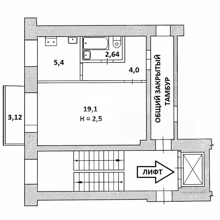 1-к кв. Свердловская область, Екатеринбург ул. Гурзуфская, 36 (34.16 ... - Фото 2