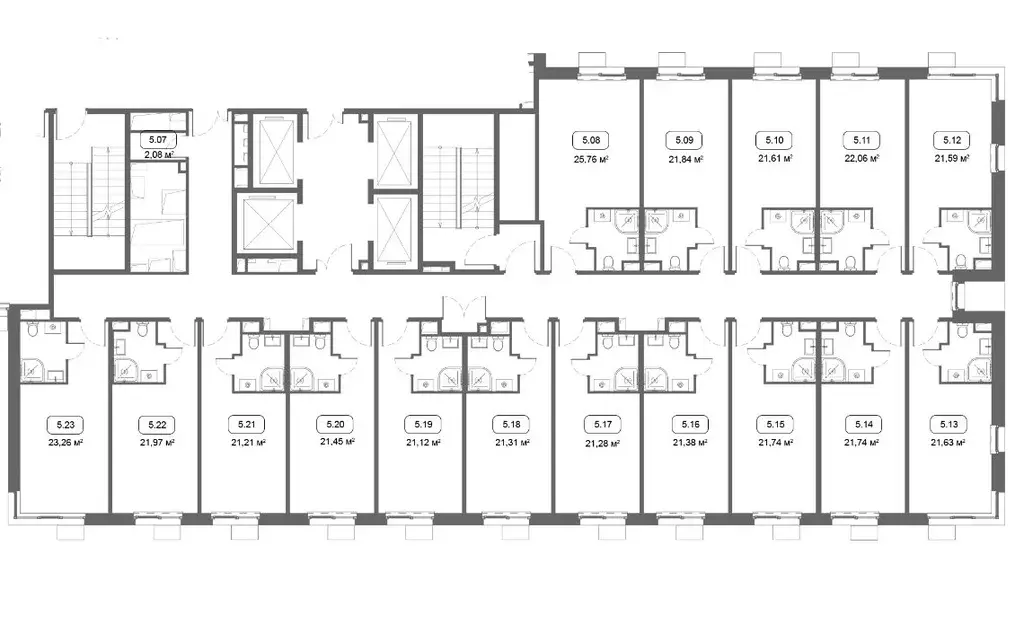 Студия Москва Востряковское ш., 7с6 (21.97 м) - Фото 1