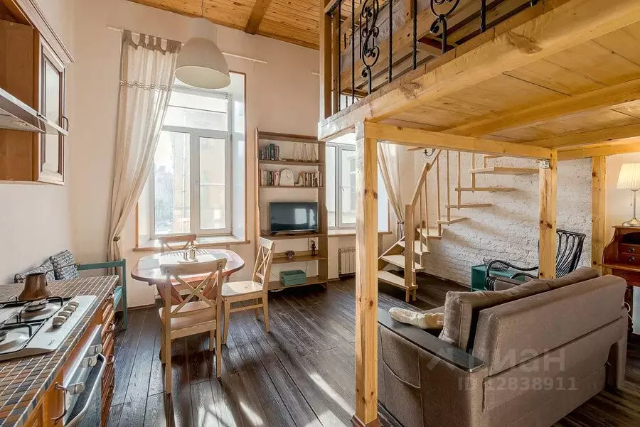 Студия Санкт-Петербург ул. Чайковского, 2/7 (32.0 м) - Фото 1