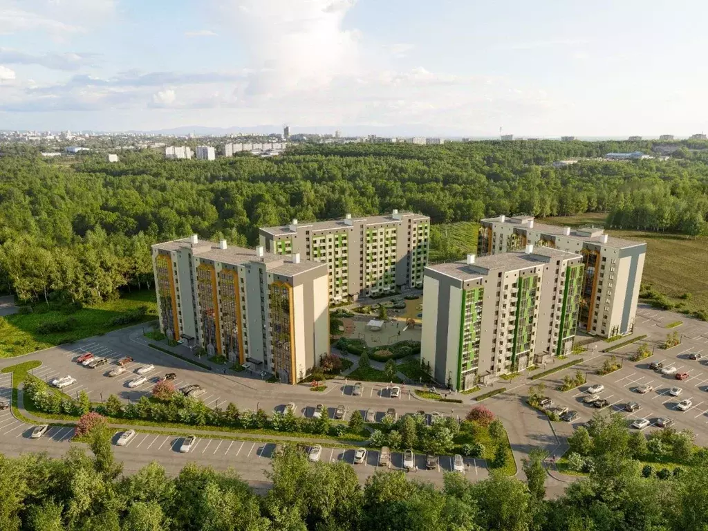 2-к кв. Хабаровский край, Хабаровск Трехгорная ул., 106/2 (54.74 м) - Фото 1