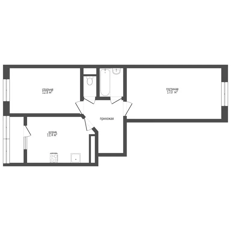 2-комнатная квартира: Ставрополь, улица Тухачевского, 25/5 (67 м) - Фото 0