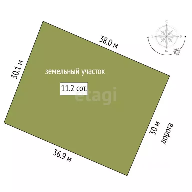 Участок в Тюменская область, Тюменский муниципальный округ, д. ... - Фото 1