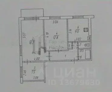 3-к кв. Мурманская область, Мурманск Молодежный проезд, 9 (59.0 м) - Фото 2