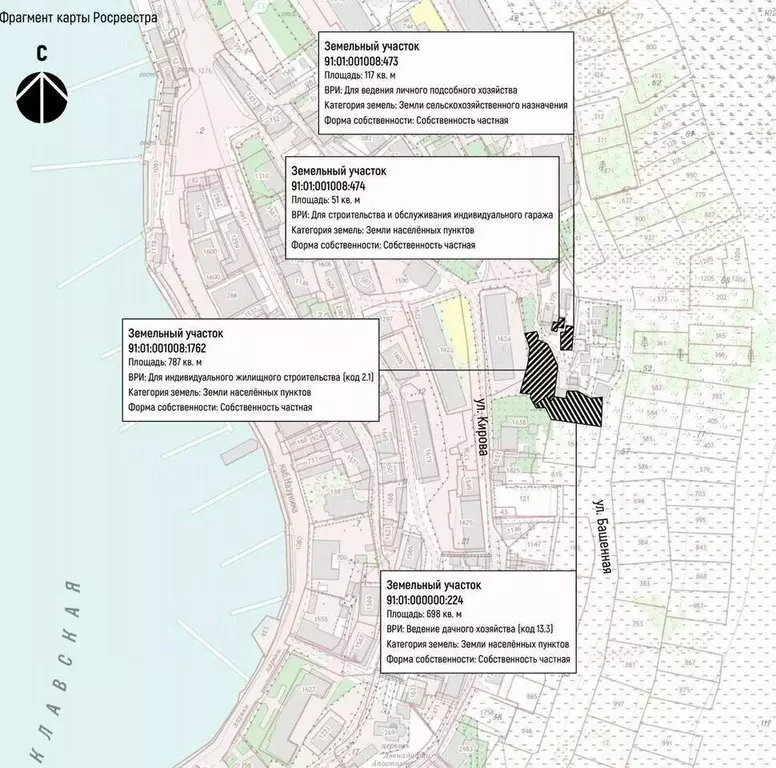 Участок в Севастополь, Севастополь, Балаклава г. ул. Башенная, 18 ... - Фото 2