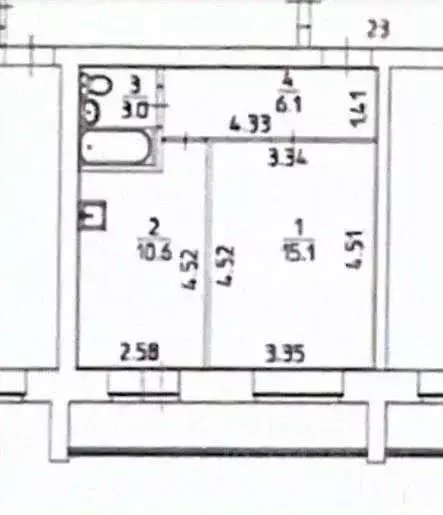 1-к кв. Пермский край, Пермь ул. Сакко и Ванцетти, 111 (34.8 м) - Фото 1