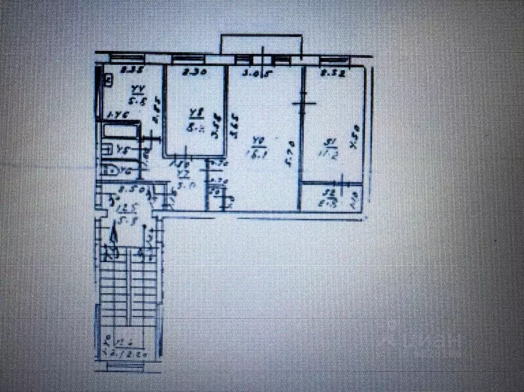 3-к кв. Московская область, Одинцово Молодежная ул., 2 (54.7 м) - Фото 2
