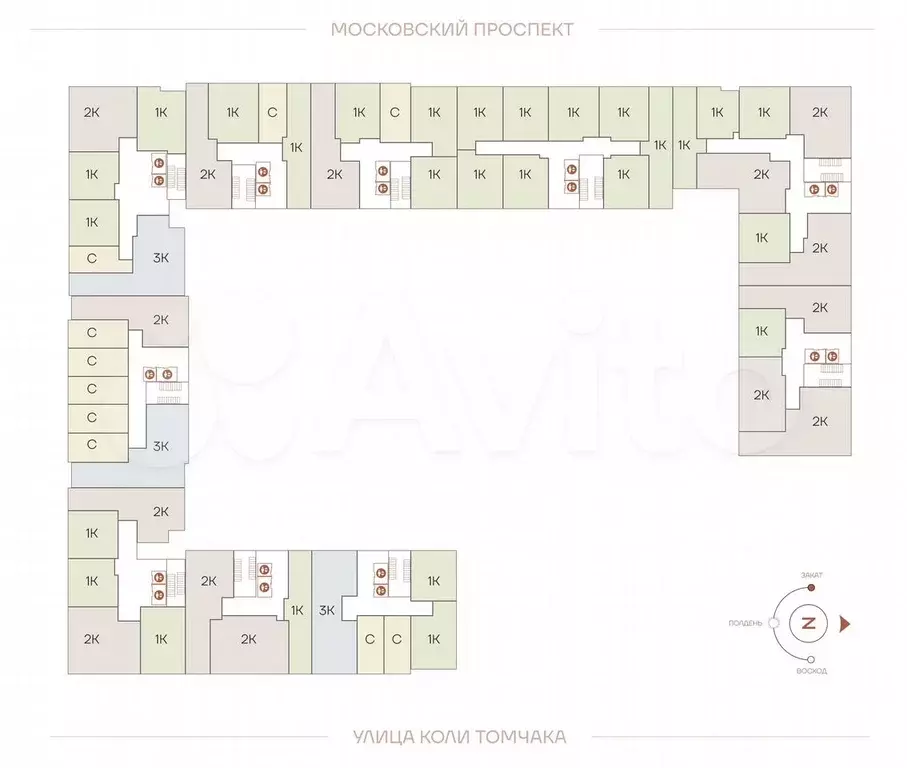 Квартира-студия, 25,6 м, 9/12 эт. - Фото 1