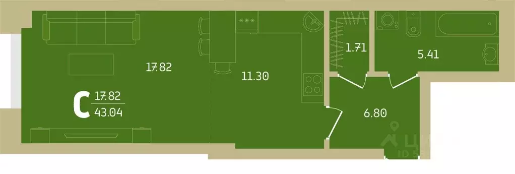 4-к кв. Башкортостан, Уфа Революционная ул., 39/4 (108.19 м) - Фото 1