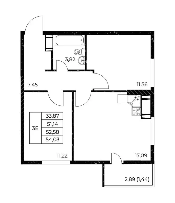 2-комнатная квартира: Ростов-на-Дону, улица Нансена, 99с4 (54.03 м) - Фото 1