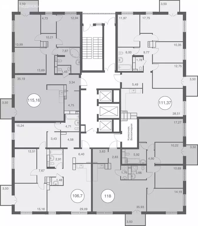 3-комнатная квартира: Липецк, Депутатская улица, 60 (115.16 м) - Фото 1