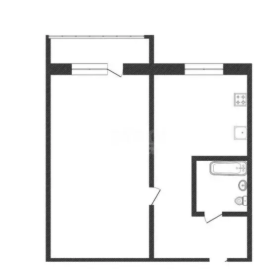 1-комнатная квартира: Курган, жилой район Заозёрный, 6-й микрорайон, 3 ... - Фото 1