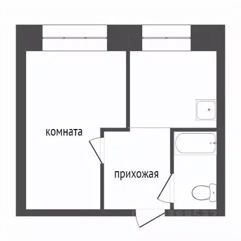 1-к кв. Красноярский край, Красноярск просп. Металлургов, 22 (24.7 м) - Фото 2