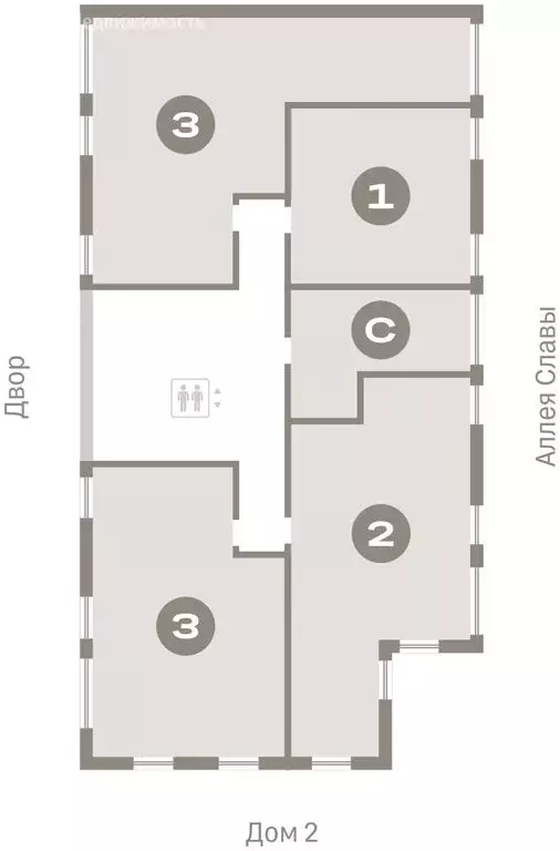 3-комнатная квартира: Тюмень, улица Республики, 205к3 (88.32 м) - Фото 2