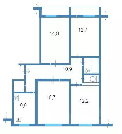 4-к кв. Волгоградская область, Волгоград ул. Землячки, 52 (75.8 м) - Фото 1