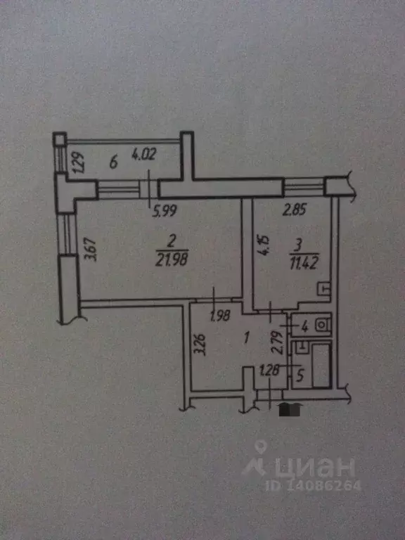 1-к кв. Белгородская область, Старый Оскол Дубрава мкр, 3 кв-л, 9 ... - Фото 1