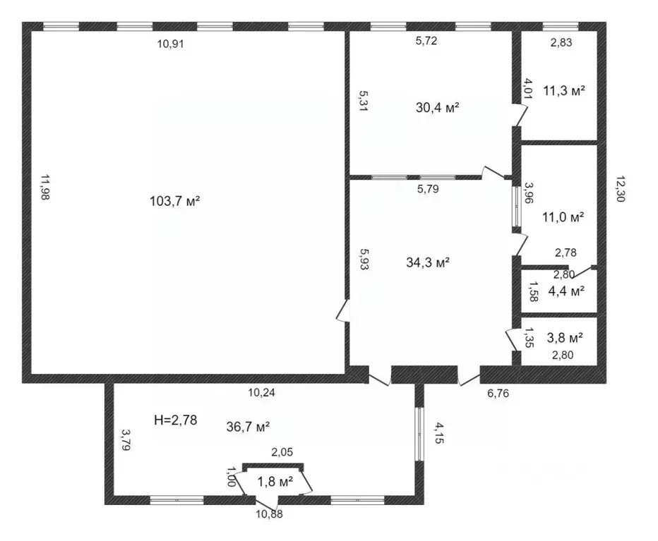 Склад в Ямало-Ненецкий АО, Новый Уренгой Таежная ул., 187 (2640 м) - Фото 2