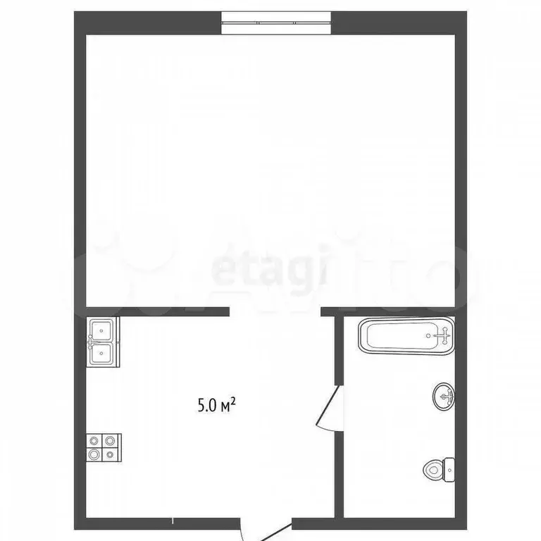 Квартира-студия, 19 м, 5/5 эт. - Фото 0