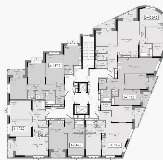 2-к кв. Удмуртия, Ижевск Северо-Западный жилрайон, 2-й мкр, Новый ... - Фото 2