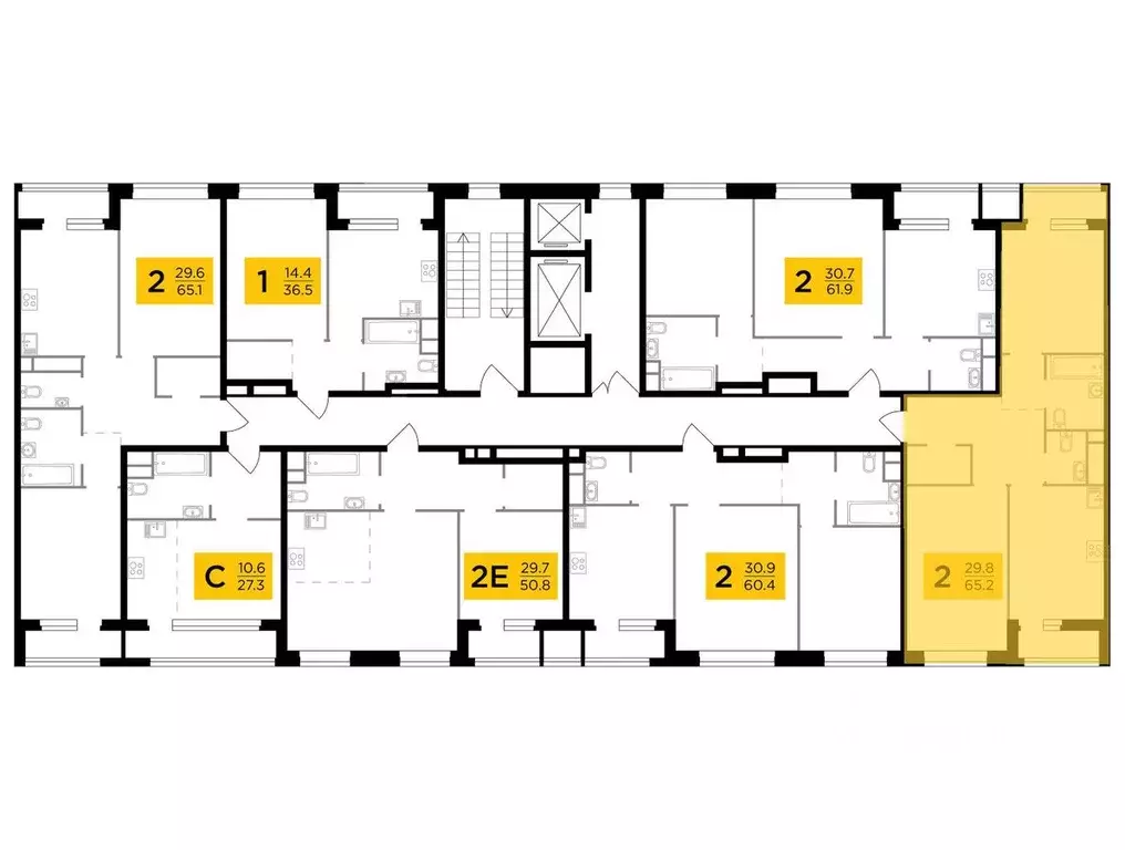 2-к кв. Москва Филатов Луг жилой комплекс, к6 (65.2 м) - Фото 0