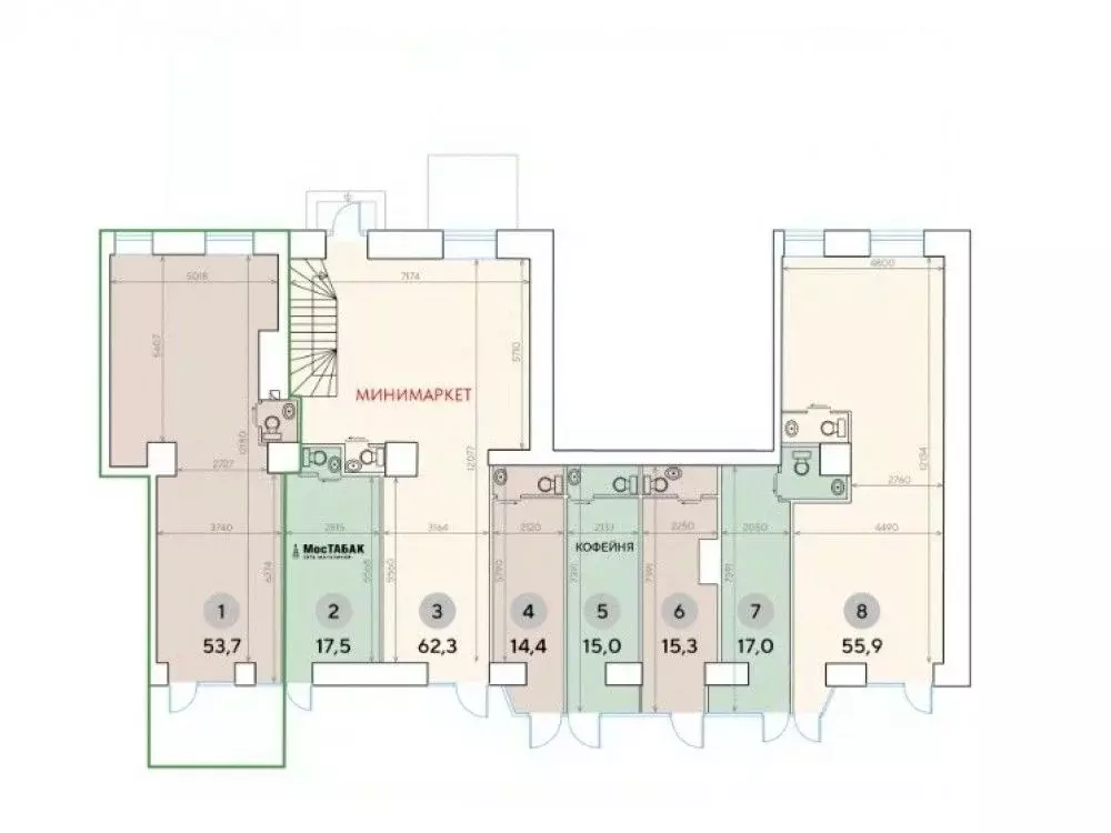 Торговая площадь в Москва Ленинградский просп., 33К3 (54 м) - Фото 2