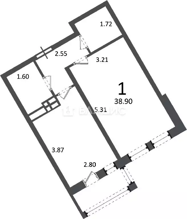 Продается 1-комнатная квартира - Фото 1