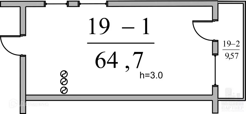Продаётся 3-к квартира, 64.7 м - Фото 1