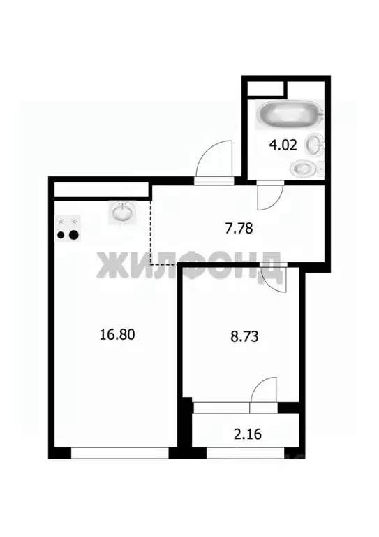 2-к кв. Новосибирская область, Новосибирск Горская ул., 2/1 (39.5 м) - Фото 0