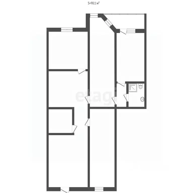 Офис в Ханты-Мансийский АО, Сургут ул. 30 лет Победы, 44/1 (90 м) - Фото 2