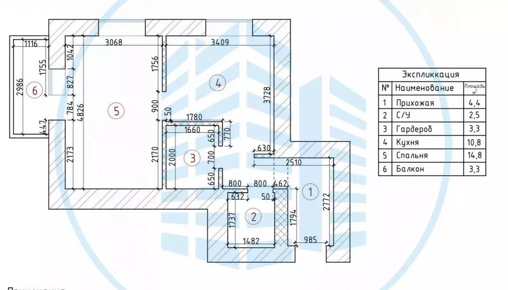 1-комнатная квартира: Ессентуки, Никольская улица, 27/8Б (37.1 м) - Фото 2