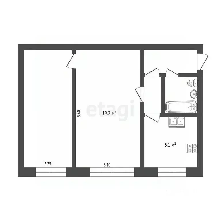 2-к кв. Камчатский край, Петропавловск-Камчатский ул. Давыдова, 23 ... - Фото 1