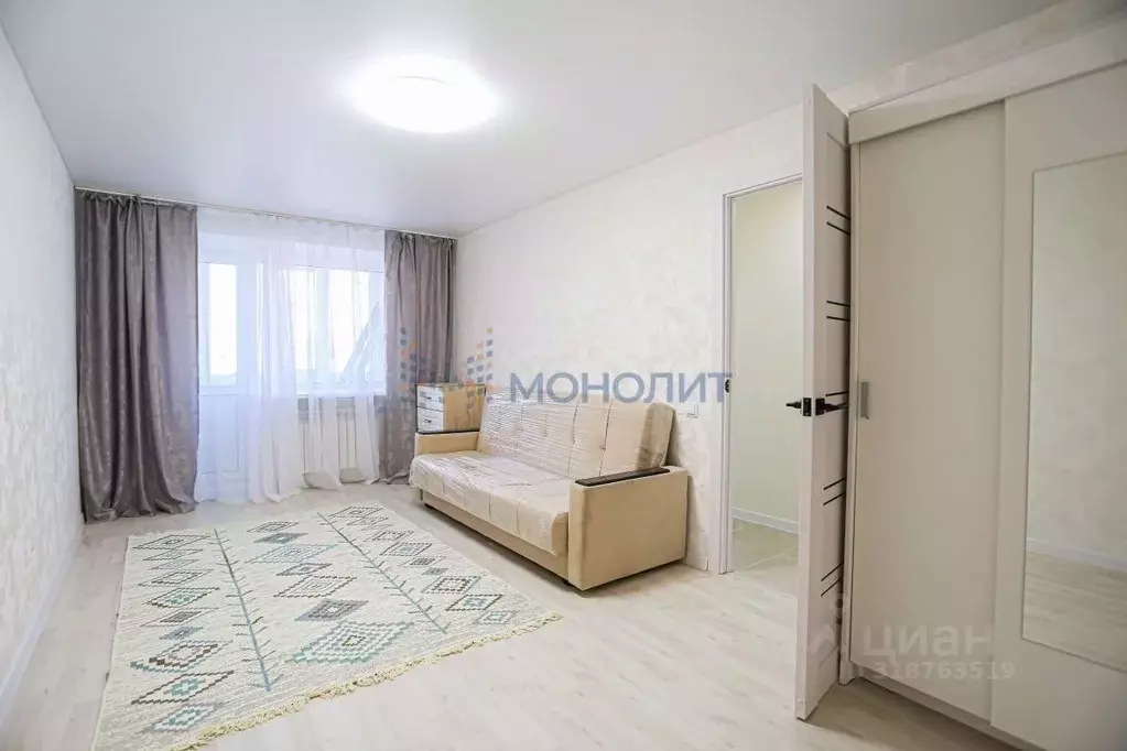1-к кв. Нижегородская область, Нижний Новгород ул. Крылова, 1 (33.0 м) - Фото 1