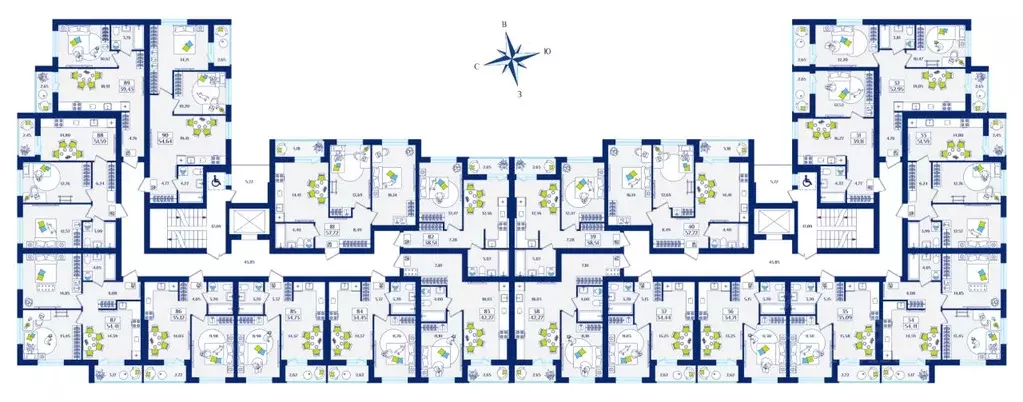 2-к кв. Калининградская область, Зеленоградск  (57.72 м) - Фото 2