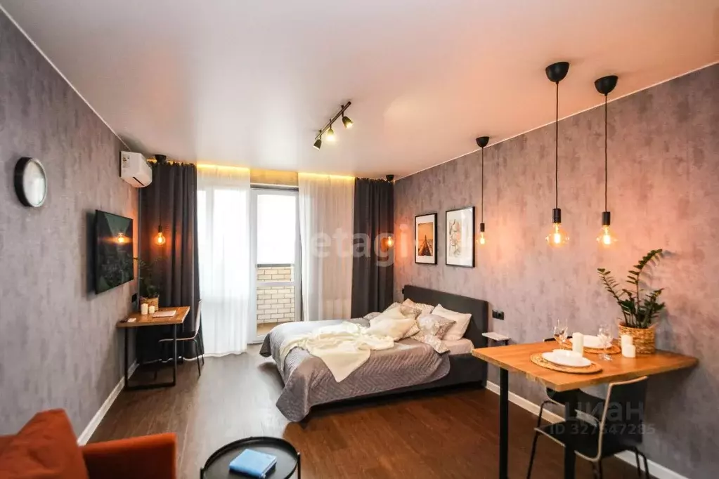 Студия Тюменская область, Тюмень ул. 2-я Луговая, 22к2 (29.8 м) - Фото 1