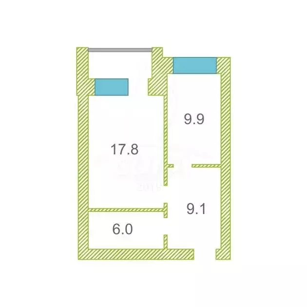 1-комнатная квартира: Тюмень, улица Газовиков, 41/1 (46 м) - Фото 1