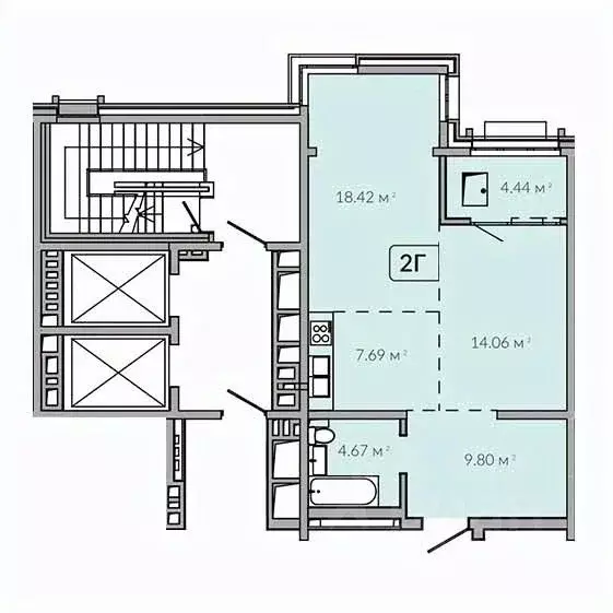 2-к кв. Иркутская область, Иркутск Байкальская ул., 91 (59.05 м) - Фото 0