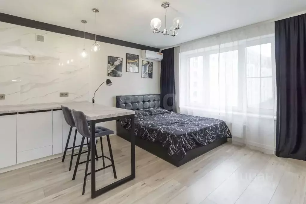 Студия Тюменская область, Тюмень ул. Николая Ростовцева, 22 (27.2 м) - Фото 0