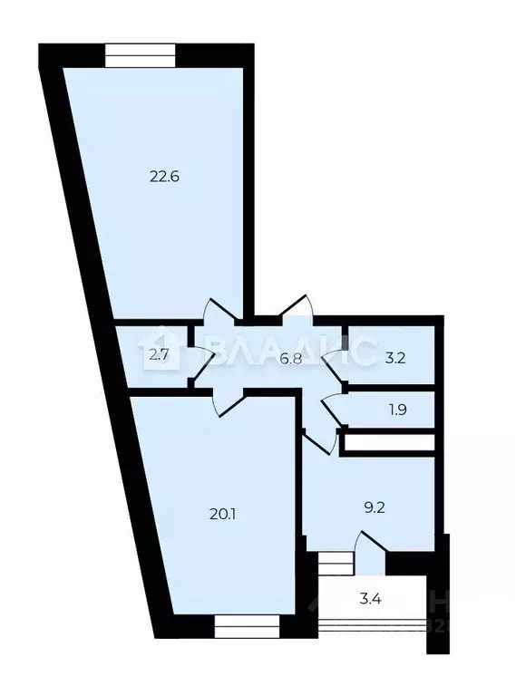 2-к кв. Московская область, Балашиха городской округ, д. Павлино 67 ... - Фото 2