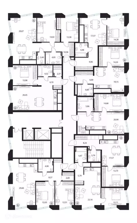1-к кв. Рязанская область, Рязань пер. 1-й Осенний, 15 (44.18 м) - Фото 2