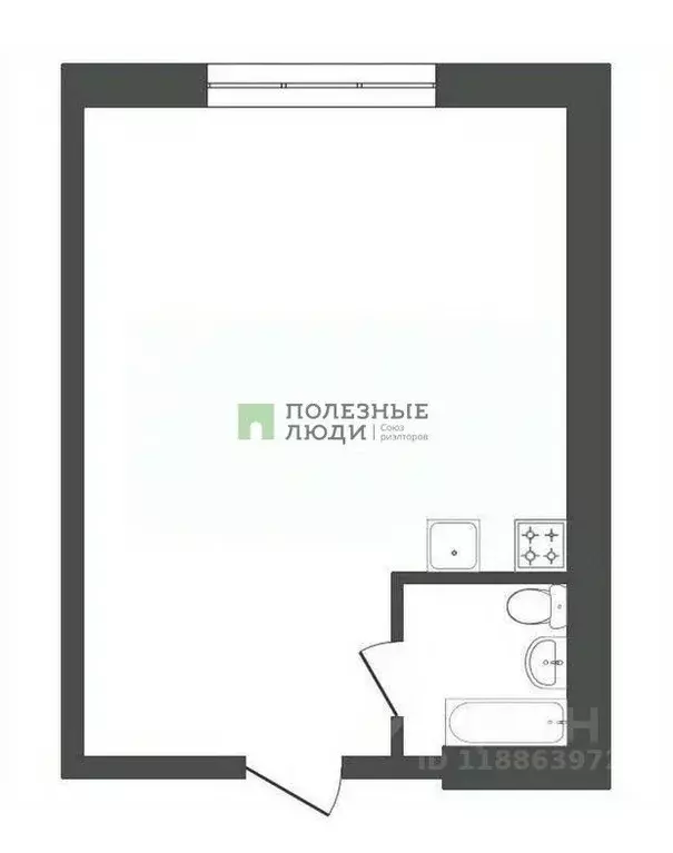 Студия Красноярский край, Красноярск Северо-Енисейская ул., 48а (11.9 ... - Фото 2