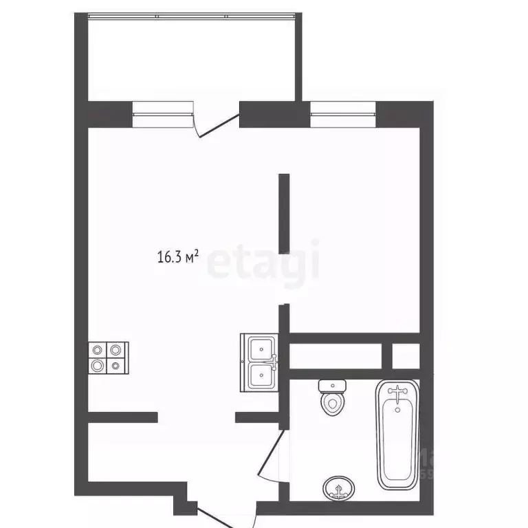 1-к кв. Московская область, Люберцы ул. Гоголя, 3 (35.4 м) - Фото 1