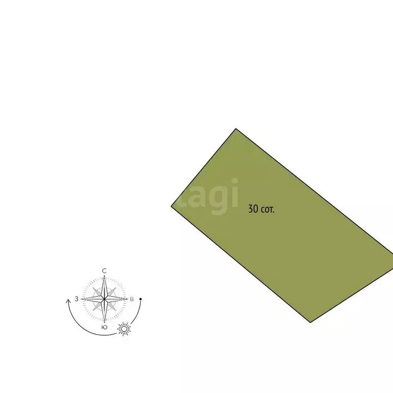 Участок в село Таврово, Комсомольская улица (30 м) - Фото 1