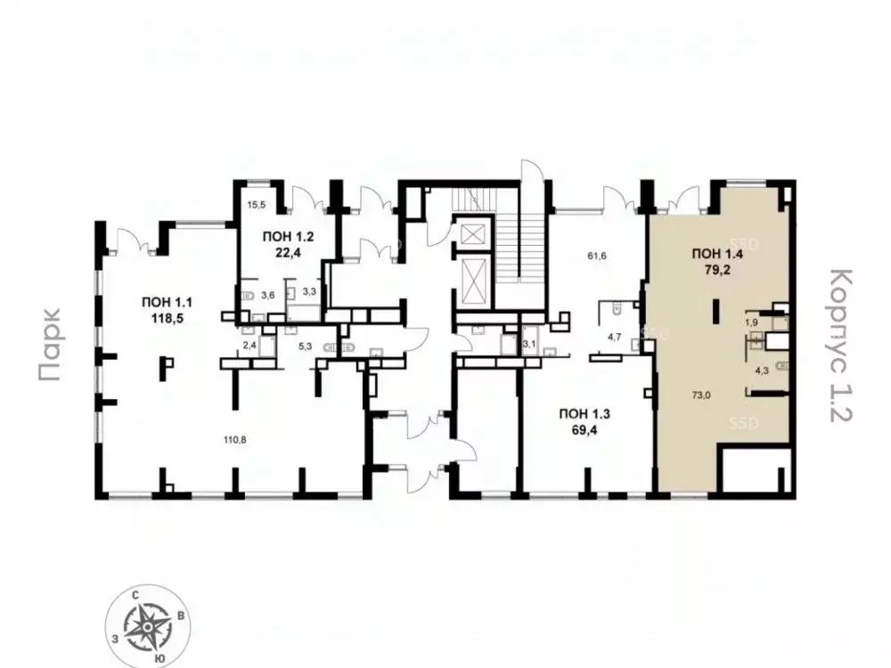 Торговая площадь в Московская область, Химки Клязьма-Старбеево мкр, ... - Фото 2