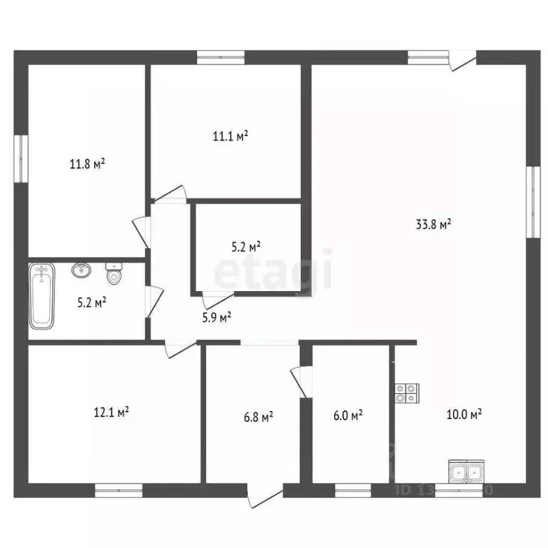 Дом в Тюменская область, Тюменский муниципальный округ, с. Кулига, ... - Фото 1