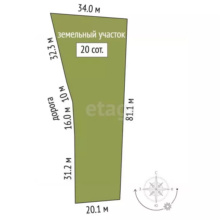 Участок в Мордовия, Рузаевский район, пос. Красный Уголок Зеленая ул. ... - Фото 2