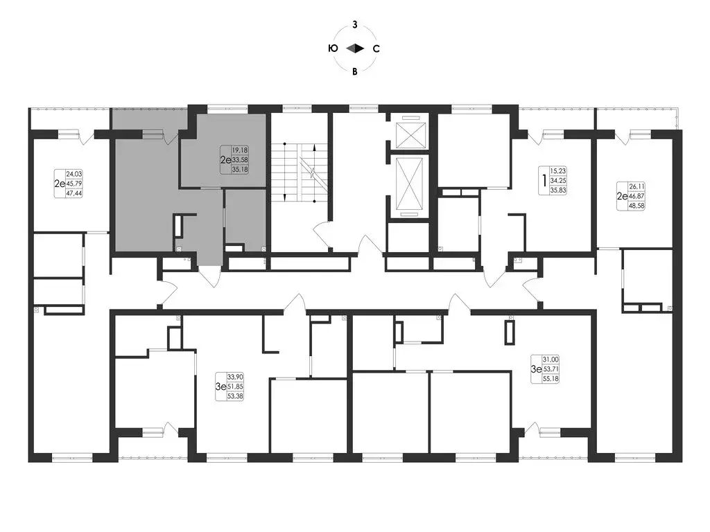 2-комнатная квартира: Воронеж, микрорайон Первое Мая, ЖК Май (35.18 м) - Фото 1