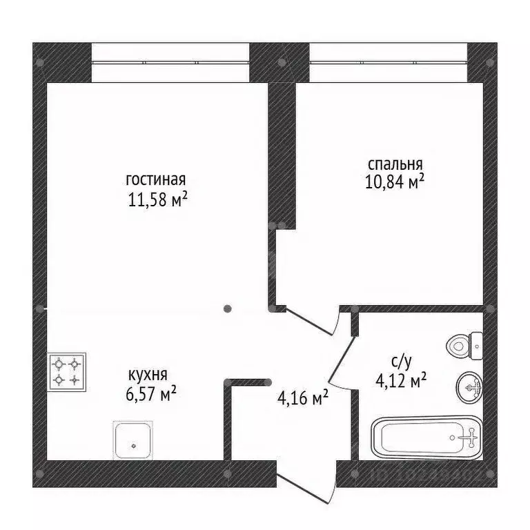 2-к кв. Башкортостан, Уфа ул. Художника Позднова, 13 (37.27 м) - Фото 2