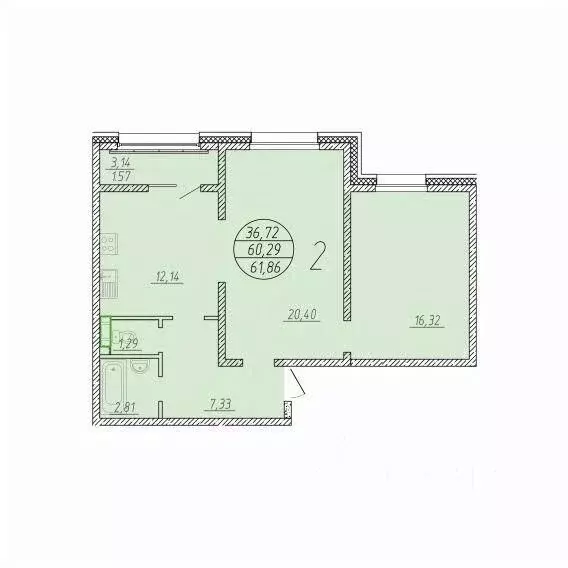 2-к кв. Сахалинская область, Анивский городской округ, с. Новотроицкое ... - Фото 1