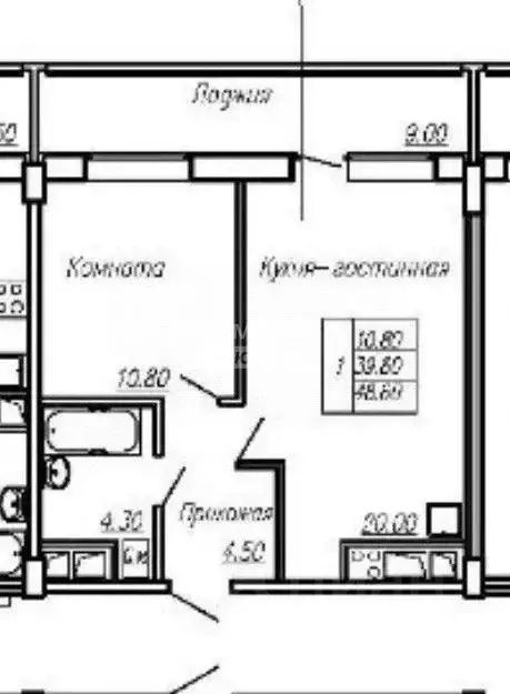 2-к кв. Липецкая область, Липецк ул. Осканова, 2 (48.6 м) - Фото 2