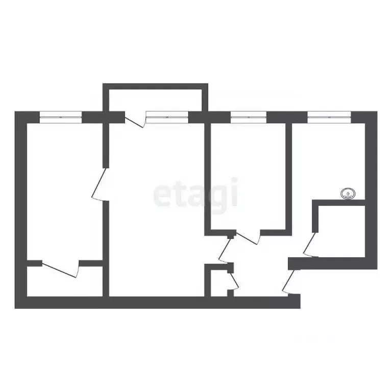 3-к кв. Бурятия, Улан-Удэ бул. Карла Маркса, 6 (56.2 м) - Фото 2